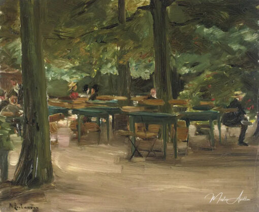 Jardin de bières - Max Liebermann - Reproductions de tableaux et peintures haut de gamme