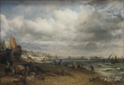 Jetée à chaînes, Brighton - John Constable - Reproductions de tableaux et peintures haut de gamme