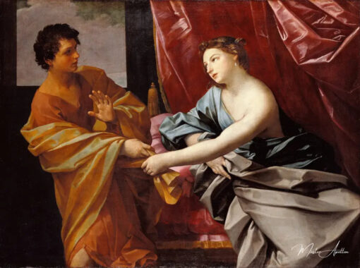 Joseph et la femme de Potiphar - Guido Reni Reproductions de tableaux à la peinture à l’huile