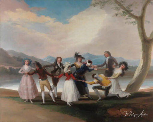 La poule aveugle - Francisco de Goya - Reproductions de tableaux et peintures haut de gamme