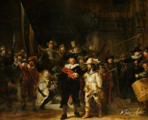 La Ronde de nuit - Rembrandt van Rijn - Reproductions de tableaux et peintures haut de gamme