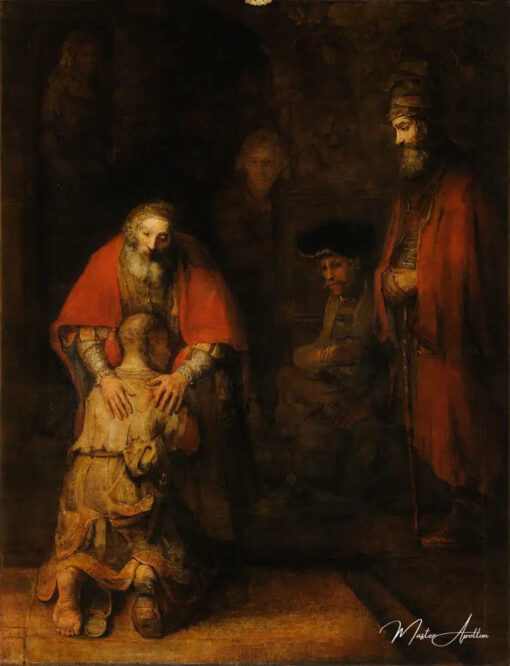 Le Retour du fils prodigue - Rembrandt van Rijn - Reproductions de tableaux et peintures haut de gamme