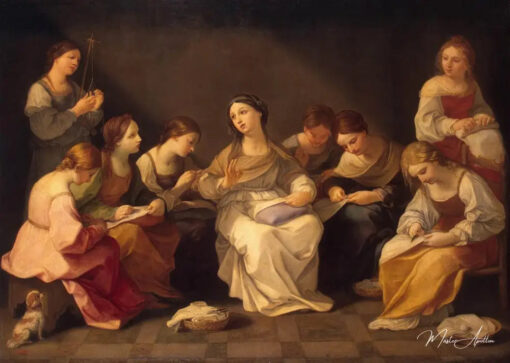 Education of the Virgin - Guido Reni - Reproductions de tableaux et peintures haut de gamme