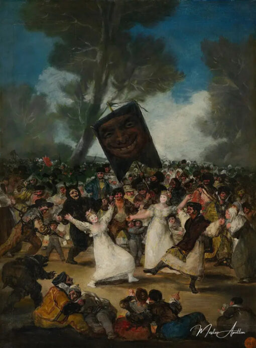 L'Enterrement de la sardine - Francisco de Goya - Reproductions de tableaux et peintures haut de gamme