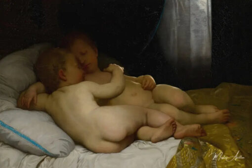 Les enfants endormis - William-Adolphe Bouguereau Reproductions de tableaux à la peinture à l’huile