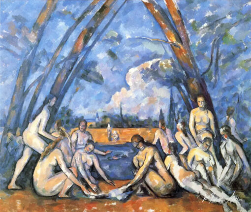 Les Grandes Baigneuses - Paul Cézanne - Reproductions de tableaux et peintures haut de gamme