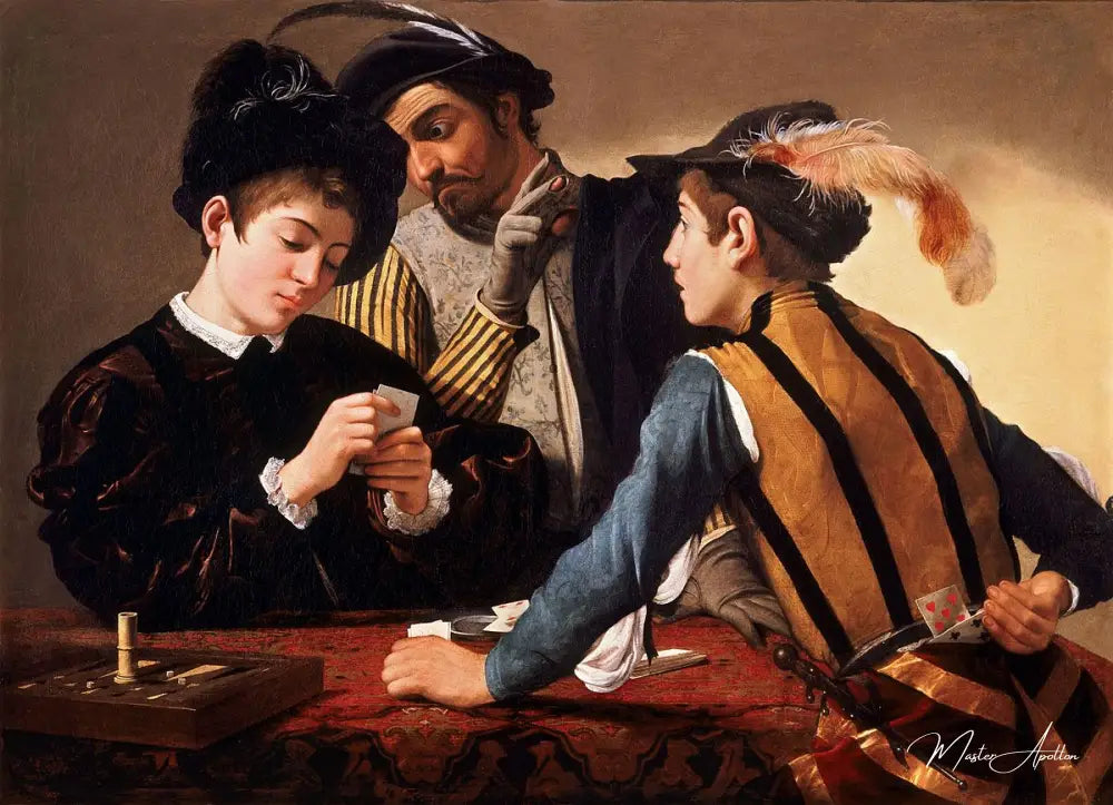 The Cheats" by Caravaggio - Oil Painting Reproduction for Sale