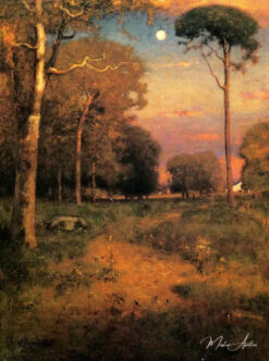 Early Moonrise, Florida - George Inness - Reproductions de tableaux et peintures haut de gamme