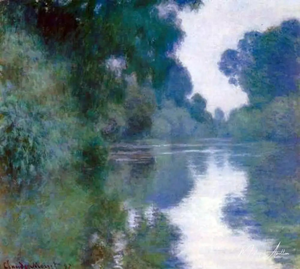 Morning on the Seine, near Giverny - Claude Monet Oil Painting Reproduction