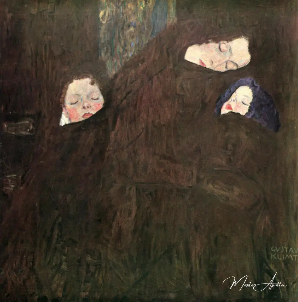 Mother with Children - Gustav Klimt Oil Painting Reproduction