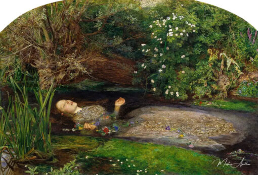 Ophélie - John Everett Millais - Reproductions de tableaux et peintures haut de gamme