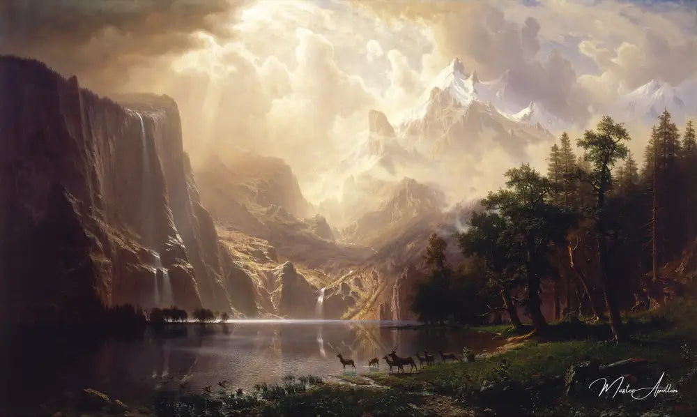 Among the Sierra Nevada, California - Albert Bierstadt