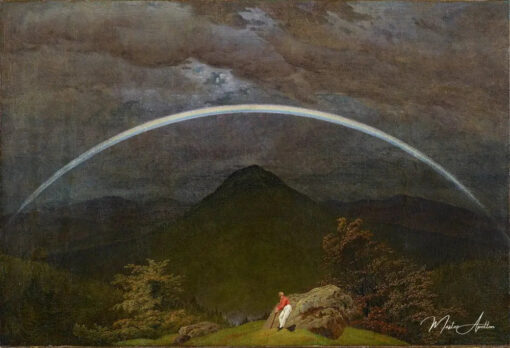 Paysage de montagne avec arc-en-ciel - Caspar David Friedrich - Reproductions de tableaux et peintures haut de gamme