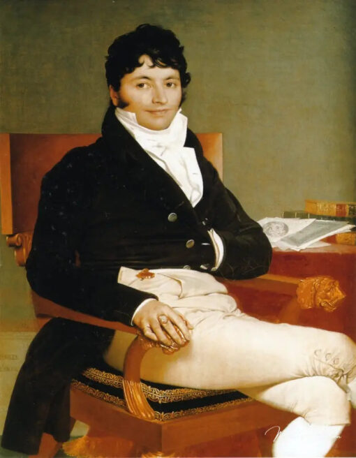 Portrait de Monsieur Rivière - Jean-Auguste-Dominique Ingres - Reproductions de tableaux et peintures haut de gamme