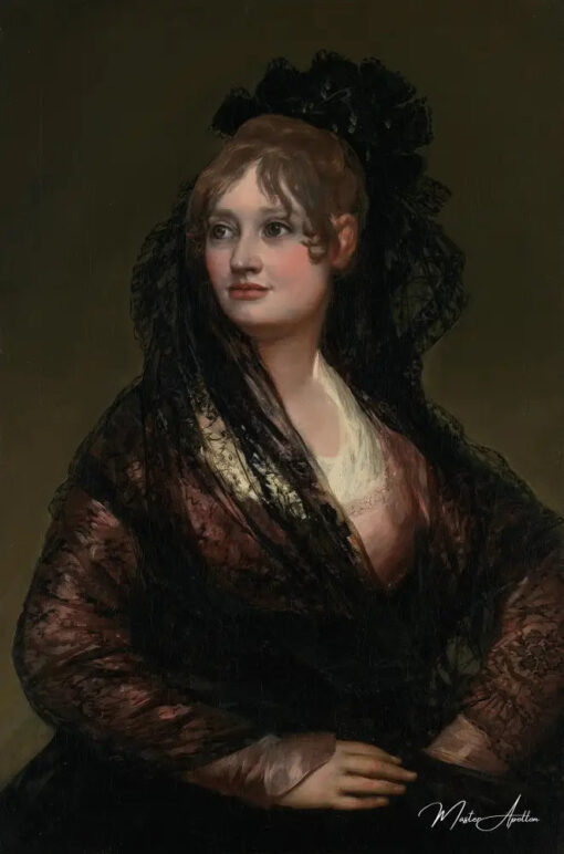 Portrait d'Isabelle Porcel - Francisco de Goya - Reproductions de tableaux et peintures haut de gamme