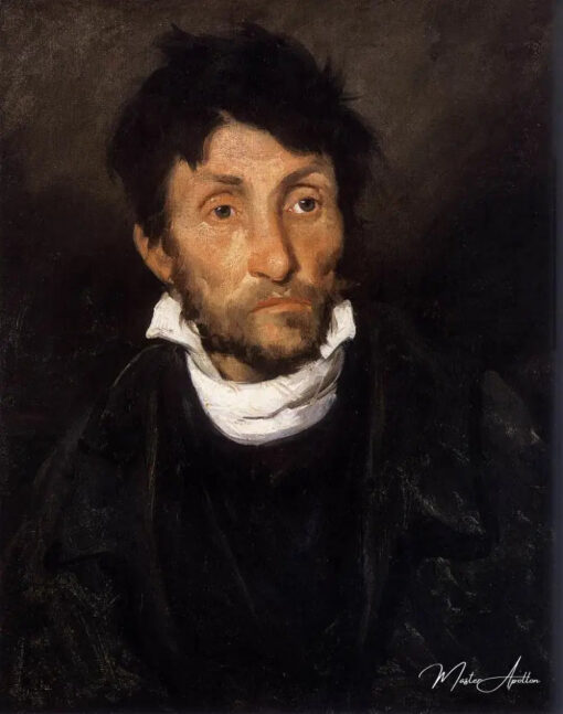 Portrait d'un kleptomane - Théodore Géricault - Reproductions de tableaux et peintures haut de gamme