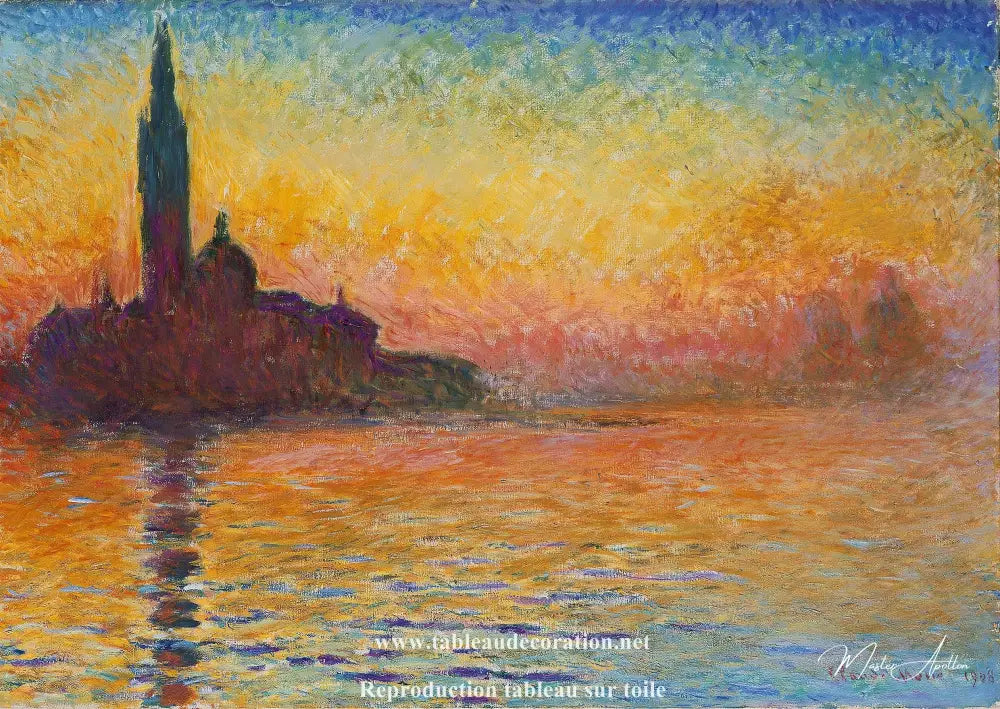 San Giorgio Maggiore at Dusk - Claude Monet