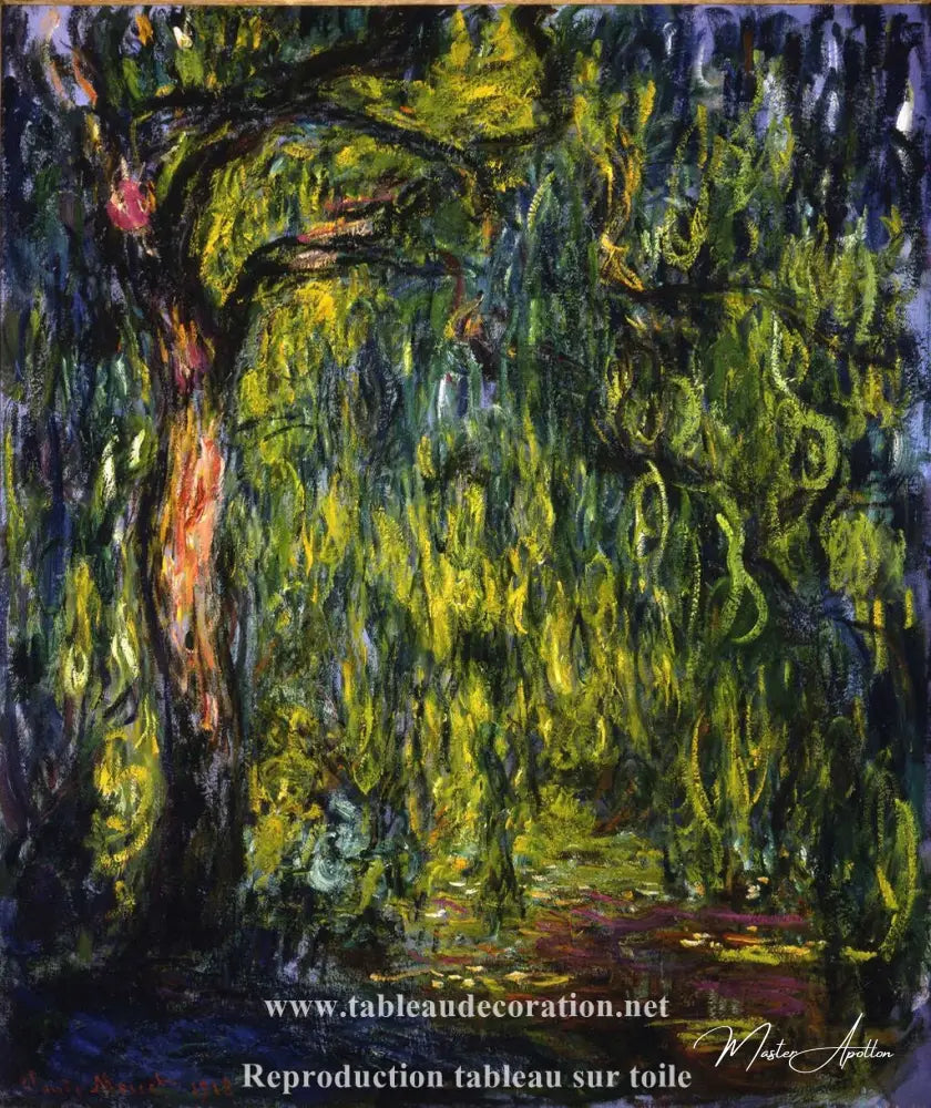 Weeping Willow - Reproduction painting of Monet's tableau