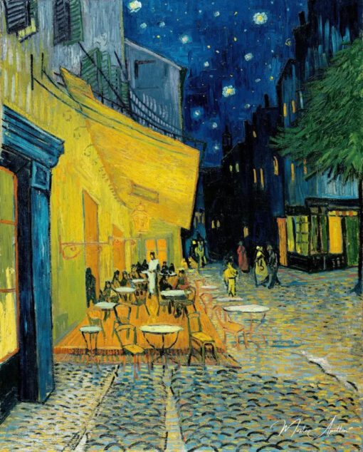 Terrasse du café le soir - Van Gogh - Reproductions de tableaux et peintures haut de gamme