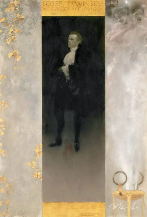 Acteur Josef Lewinsky : Carlos - Gustav Klimt - Reproductions de tableaux et peintures haut de gamme