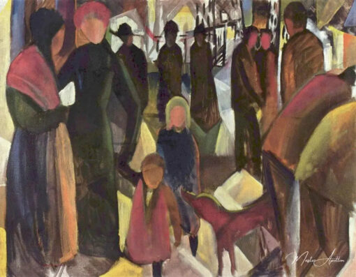 Adieu - August Macke - Reproductions de tableaux et peintures haut de gamme