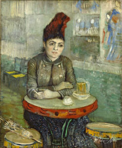 Agostina Segatori assise au café du Tambourin - Van Gogh - Reproductions de tableaux et peintures haut de gamme