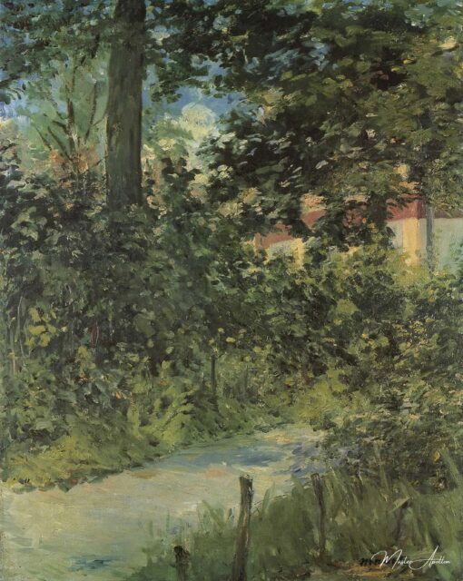 Allé dans le jardin de Rueil - Edouard Manet - Reproductions de tableaux et peintures haut de gamme
