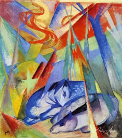 Animaux dormant - Franz Marc - Reproductions de tableaux et peintures haut de gamme