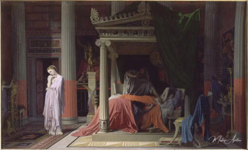 Antiochus et Stratonice - Jean-Auguste-Dominique Ingres - Reproductions de tableaux et peintures haut de gamme