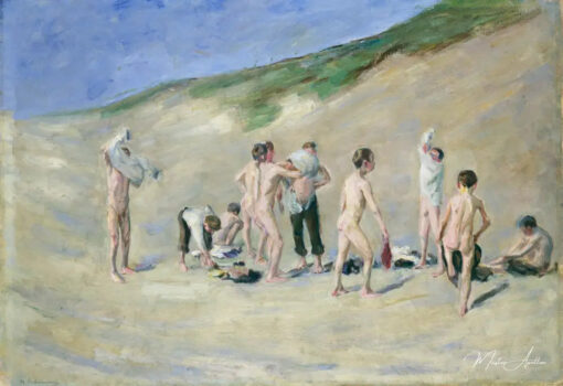 Après le bain - Max Liebermann - Reproductions de tableaux et peintures haut de gamme