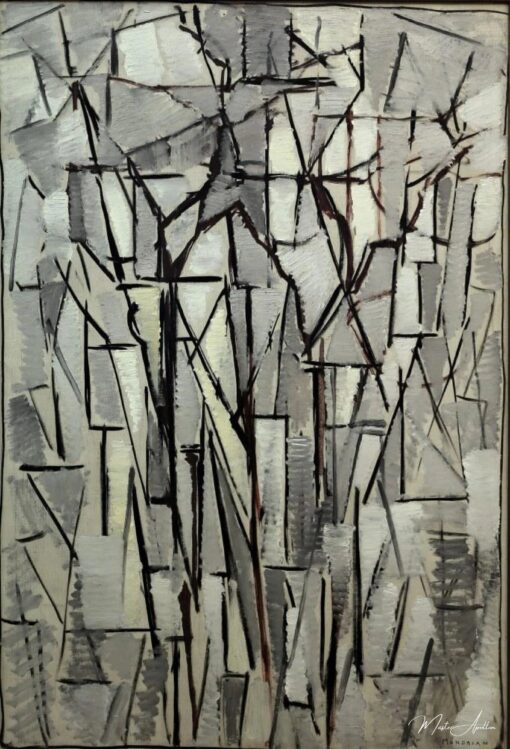 Arbres de composition II - Mondrian - Reproductions de tableaux et peintures haut de gamme