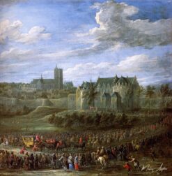 Arrivée de Christina de Suède à Bruxelles - David The Younger Teniers - Reproductions de tableaux et peintures haut de gamme