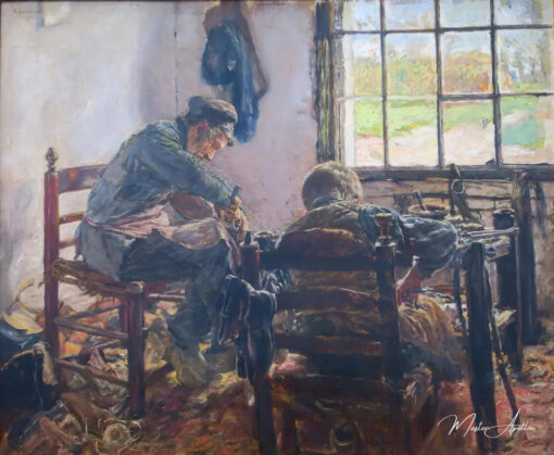 Atelier de cordonnier - Max Liebermann - Reproductions de tableaux et peintures haut de gamme