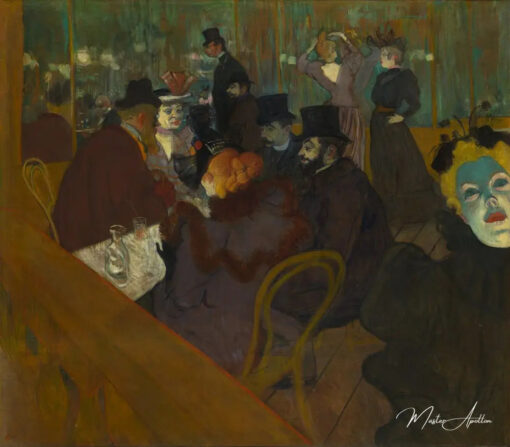 Au Moulin Rouge - Toulouse Lautrec - Reproductions de tableaux et peintures haut de gamme