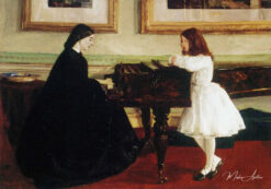 Au piano - James Abbott McNeill Whistler - Reproductions de tableaux et peintures haut de gamme