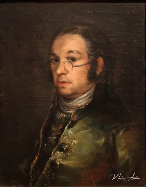 Autoportrait avec le monocle - Francisco de Goya - Reproductions de tableaux et peintures haut de gamme