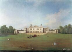 Badminton House depuis le Parc de Badminton - Giovanni Antonio Canal - Reproductions de tableaux et peintures haut de gamme