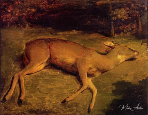 Biche morte - Gustave Courbet - Reproductions de tableaux et peintures haut de gamme