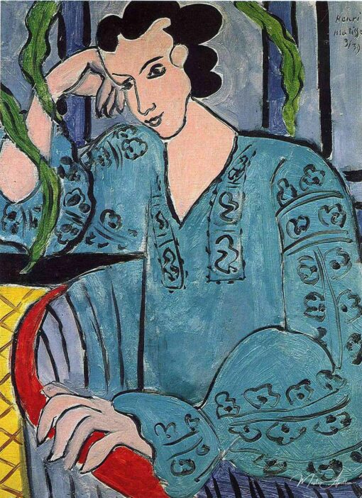 Blouse verte roumaine - Matisse - Reproductions de tableaux et peintures haut de gamme