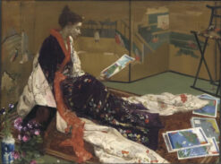 Caprice en violet et or : L'écran d'or - James Abbott McNeill Whistler - Reproductions de tableaux et peintures haut de gamme