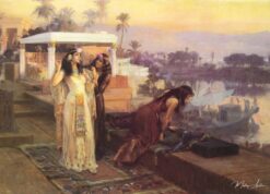Cléopâtre sur les terrasses de Philae - Frederick Arthur Bridgman - Reproductions de tableaux et peintures haut de gamme