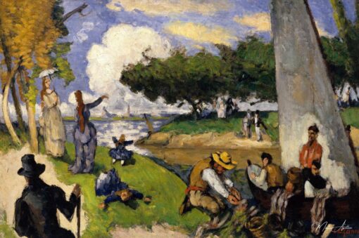 Dimanche après-midi - Paul Cézanne - Reproductions de tableaux et peintures haut de gamme