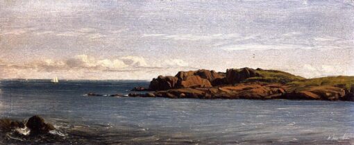 Étude sur la côte du Massachusetts - Sanford Robinson Gifford - Reproductions de tableaux et peintures haut de gamme