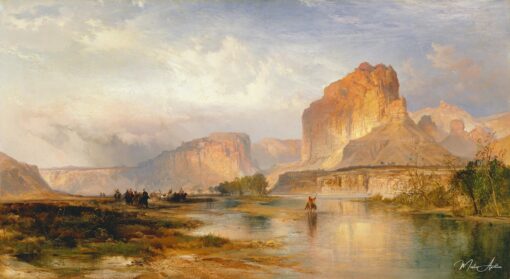 Falaises de la rivière Verte, 1874 - Thomas Moran - Reproductions de tableaux et peintures haut de gamme