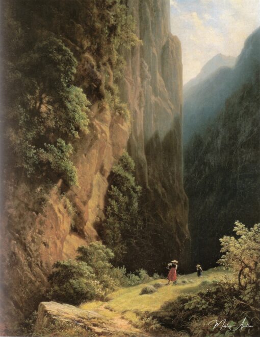 Faucheuses dans la montagne - Carl Spitzweg - Reproductions de tableaux et peintures haut de gamme