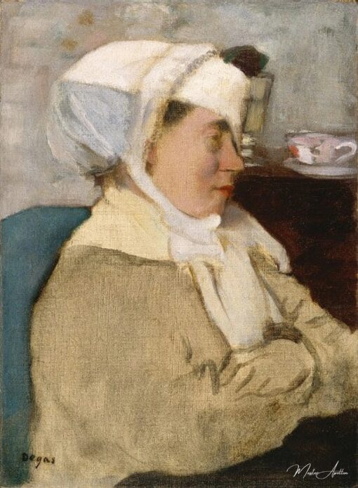 Femme avec un bandage - Edgar Degas - Reproductions de tableaux et peintures haut de gamme
