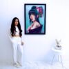 Girl with a floral bun - Banlay | 60 x 90 cm Reproductions de tableaux à la peinture à l’huile