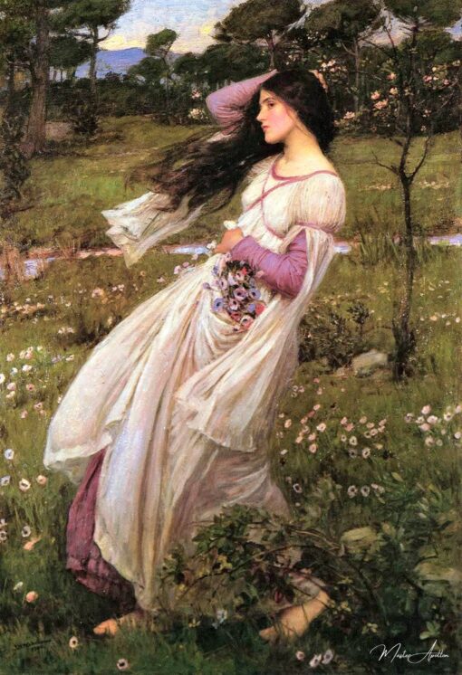 Fleurs des vents - John William Waterhouse Reproductions de tableaux à la peinture à l’huile