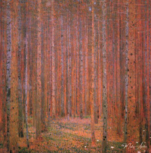 Forêt de sapins I - Gustav Klimt - Reproductions de tableaux et peintures haut de gamme