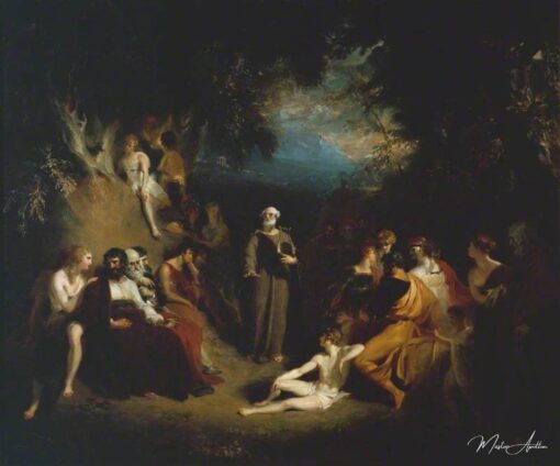 Homère récitant ses poèmes - Thomas Lawrence - Reproductions de tableaux et peintures haut de gamme